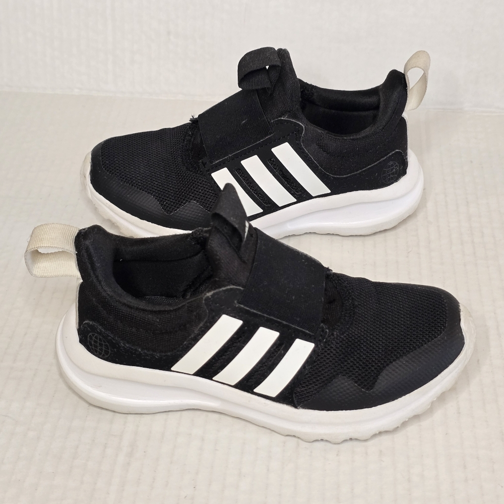 adidas ActiveRide 2.0 Running Shoes Kids Size 12K Black White Slip-On Sneakers - Picture 1 of 10